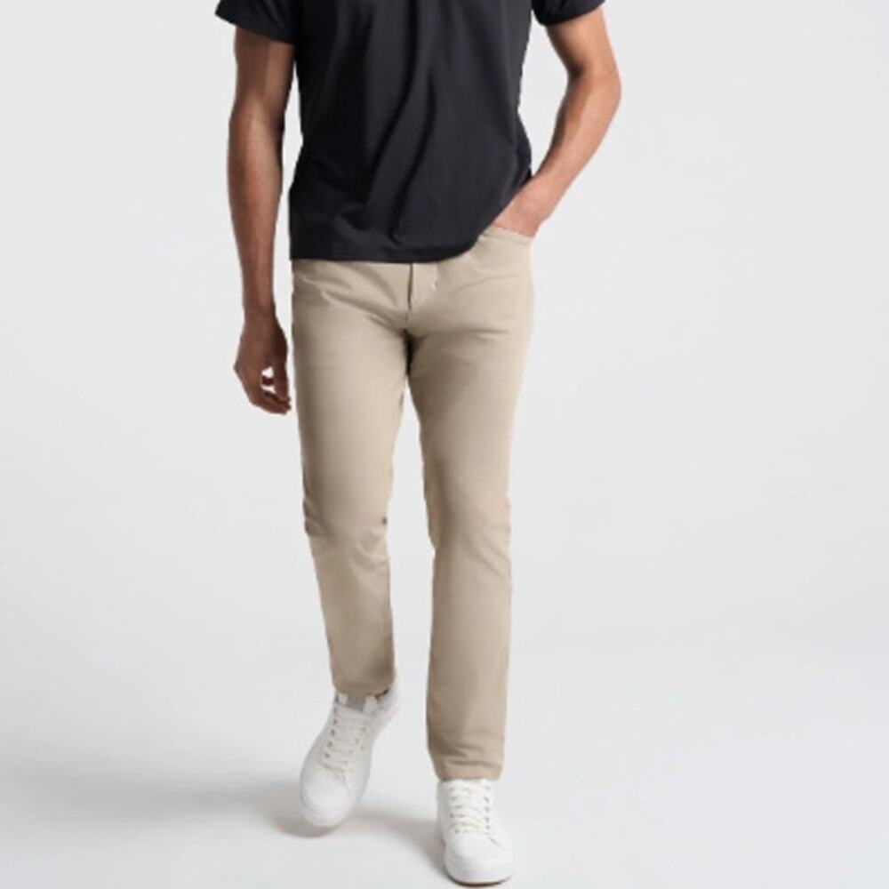 Birddogs Flex 5-Pocket Slim Fit Pants Beige Size 36x34